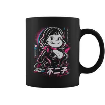 不二子ペコ風 レトロガール Fujiko 日本 アニメ パロディ コーヒーマグ - Kawaiitshirt