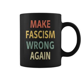 反ファシズムシャツ。Make Fascism Wrong Again 。 長袖tシャツ コーヒーマグ - Kawaiitshirt