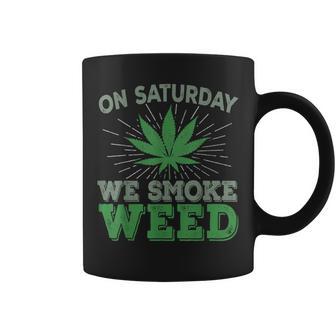 土曜日はwemoke Weeed-鈍いジョイントガンジャディスペンサリーアート コーヒーマグ - Kawaiitshirt