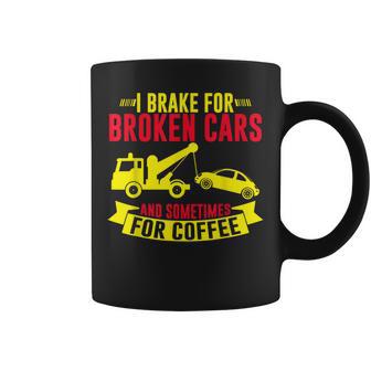 壊れた車や、時にはコーヒーレッカー車にもブレーキをかけます。 コーヒーマグ - Kawaiitshirt