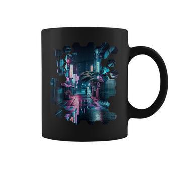 夜の東京のvaporwave美的ストリート日本の芸術 コーヒーマグ - Kawaiitshirt