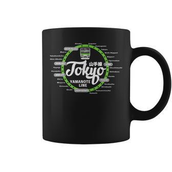 山手線 東京 和漢字 お土産 新宿 渋谷 コーヒーマグ - Kawaiitshirt