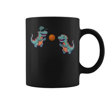恐竜バスケットボール コーヒーマグ - Kawaiitshirt