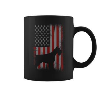 愛国的 アメリカ国旗 シュナウザー 恋人 ギフト 男性 女性 犬 コーヒーマグ - Kawaiitshirt