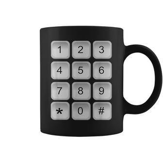 数字キーパッド 電話 番号 セキュリティコード ピンパッド 衣装 コーヒーマグ - Kawaiitshirt