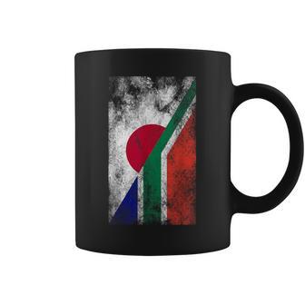 日本と南アフリカの国旗 日本の南アフリカ共和国 コーヒーマグ - Kawaiitshirt
