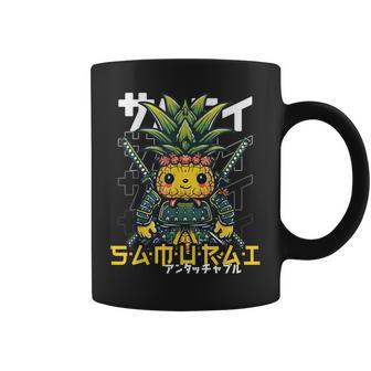 日本の侍 パイナップル戦士 浮世先生サムライ コーヒーマグ - Kawaiitshirt