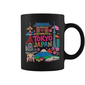 東京 日本 旅行 お土産 都市 ランドマーク 観光 ギフト コーヒーマグ - Kawaiitshirt
