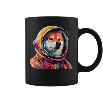 柴犬 面白いtシャツ 犬 宇宙飛行士 かわいい メンズ 子供 おもしろ 服 グッズ ネタ 犬好き コーヒーマグ - Kawaiitshirt