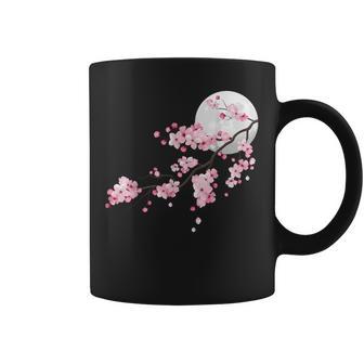 桜の木と月 日本の美しい桜 春 コーヒーマグ - Kawaiitshirt