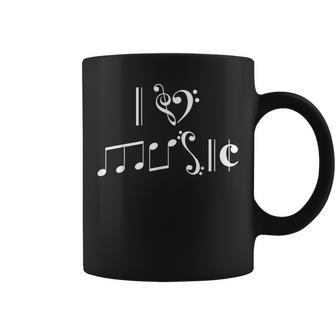 楽譜 音楽 ミュージシャン I Love Music クラシカル ピアノ ギフト コーヒーマグ - Kawaiitshirt