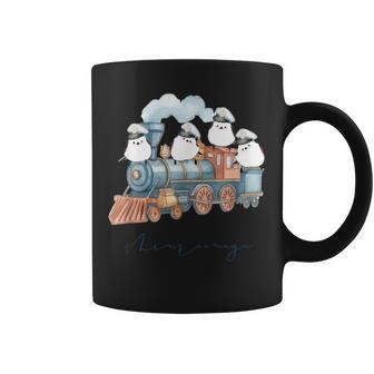 汽車とシマエナガ コーヒーマグ - Kawaiitshirt