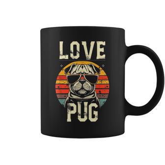 犬愛好家のためのかわいいパグのイラスト コーヒーマグ - Kawaiitshirt