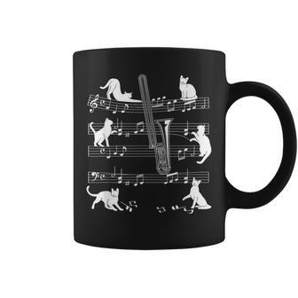 猫好きのトロンボーン奏者のためのトロンボーン猫。 コーヒーマグ - Kawaiitshirt