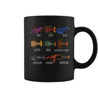異なるタイプのロブスター種チャート海洋生物学 コーヒーマグ - Kawaiitshirt