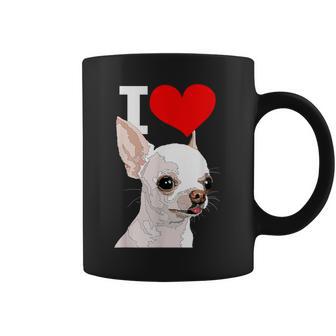 白いチワワ犬が大好き コーヒーマグ - Kawaiitshirt