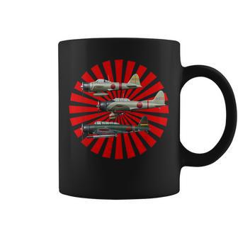 第二次世界大戦 戦闘機 A6m2 ゼロ D3a1 ヴァル B5n2 ケイトギフト コーヒーマグ - Kawaiitshirt