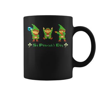 聖パトリックデー ピクセルアート ドット絵 レトロゲーム プレゼント ダブダンス 乾杯 万歳 コーヒーマグ - Kawaiitshirt