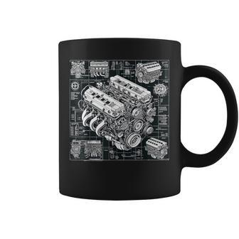 自動車整備士向けの高性能gteエンジン設計図 コーヒーマグ - Kawaiitshirt