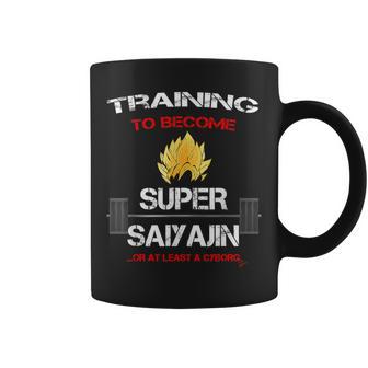 超サイヤ人になるためのトレーニング 楽しいフィットネス コーヒーマグ - Kawaiitshirt