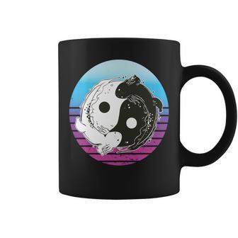 陰陽ウーパールーパー アート グラフィック アニメ ウーパールーパー 恋人 日本語 長袖tシャツ コーヒーマグ - Kawaiitshirt