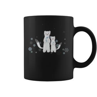 雪の妖精 オコジョの親子 コーヒーマグ - Kawaiitshirt