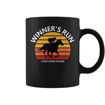 馬好きの方や競馬ファンにお勧め 勝者の走り オシャレな競馬イラスト コーヒーマグ - Kawaiitshirt