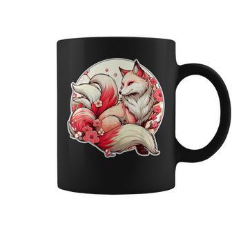 魅惑のキツネマジック：日本の九尾のキツネ編 コーヒーマグ - Kawaiitshirt