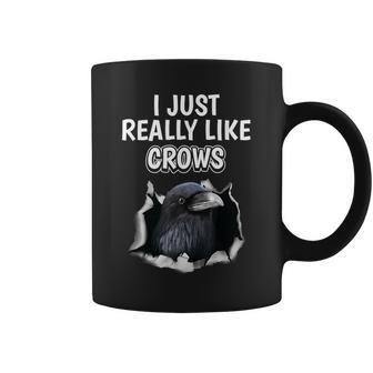 鳥の名言 カラスのような服 カラス コーヒーマグ - Kawaiitshirt