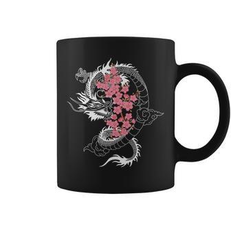 龍 日本の桜文化 長袖tシャツ コーヒーマグ - Kawaiitshirt