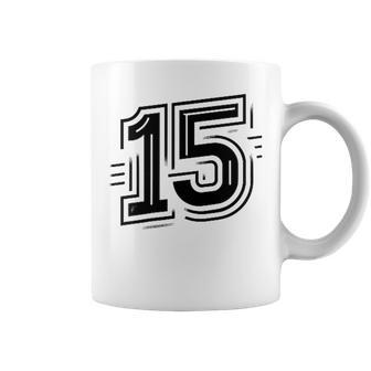 15 - Fifn's Fervor Numéro 15 Pour Les Équipesportives Tasse - Cadeauxyz