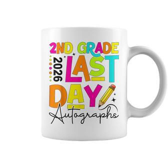 2026 Last Day Of School Autograph 2Nd Grade Graduation Coffee Mug - Thegiftio UK