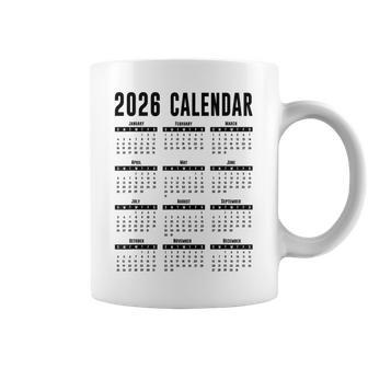2026年カレンダーシャツメンズレディースキッズ26カレンダー2026 コーヒーマグ - Kawaiitshirt