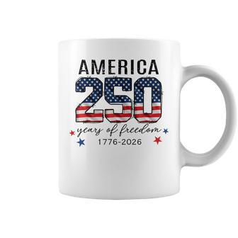 250 Years Of Freedom American 250Th Anniversary Patriotic Coffee Mug - Thegiftio UK