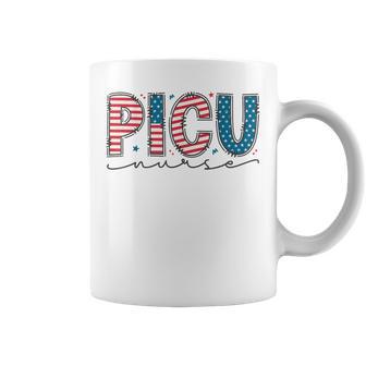 4Th Of July Picu Nurse Pediatric Intensive Care Unit Nurse Coffee Mug - Thegiftio UK