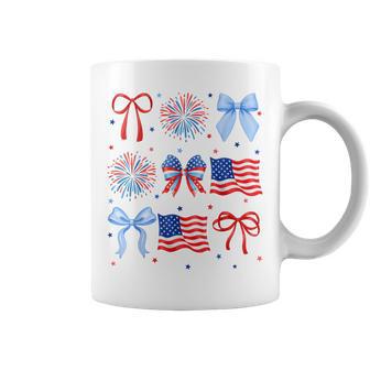 4Th Of July Usa Flag Coquette Firework Us America Girl Coffee Mug - Thegiftio UK
