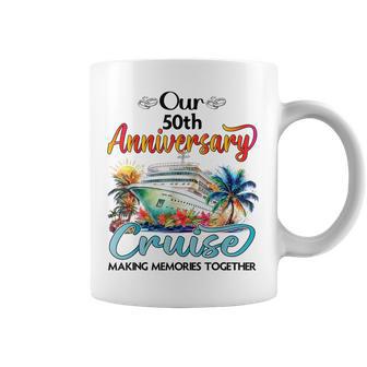 Our 50Th Anniversary Cruise Husband Wife Couple Cruise Trip Coffee Mug - Thegiftio UK