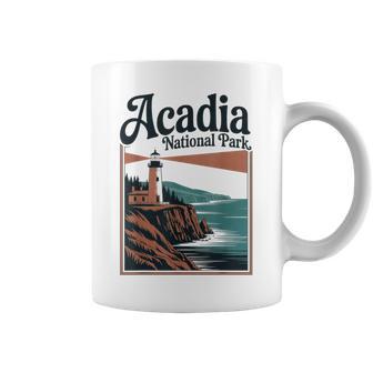 Acadia National Park Retro Outdoor Hiking Us National Park Coffee Mug - Thegiftio UK