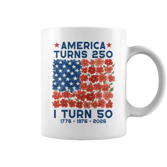 America Turns 250 I Turn 50 1976 50Th Birthday Mom Coffee Mug - Thegiftio