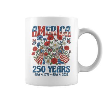 Américas 250 Cumpleaños 4 Julio Aniversario Usa 250 Es Taza de café - Regaloses