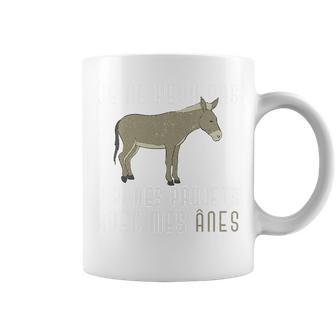Animal Ferme Je Ne Peux Pas J'ai Des Projets Avec Mes Ânes Haut De Gamme Tasse - Cadeauxyz