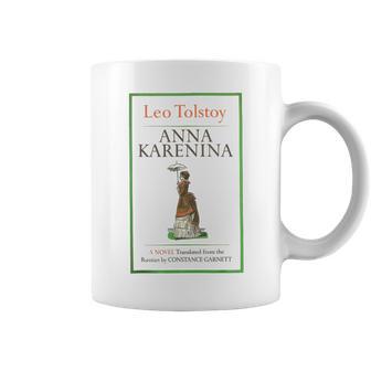 Anna Karenina Leo Tolstoy ヴィンテージブックカバー コーヒーマグ - Kawaiitshirt