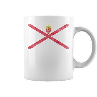 Armoiries De L'île Des Anglo-Normandes En Jersey Avec Drapeau Anglais Tasse - Cadeauxyz