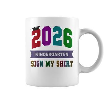 Awesome Kindergarten School Last Day 2026 Sign My Autographs Coffee Mug - Monsterry
