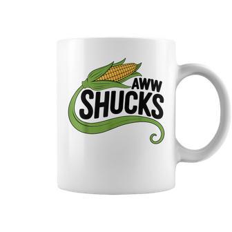 Aww Shucks Corn Pun Corn On The Cob Coffee Mug - Thegiftio UK