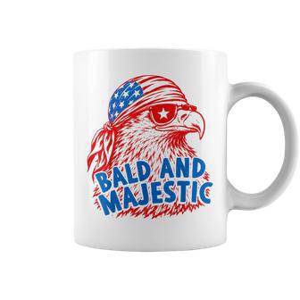 Bald And Majestic 4Th Of July Independence Day Bald Eagle Coffee Mug - Thegiftio UK