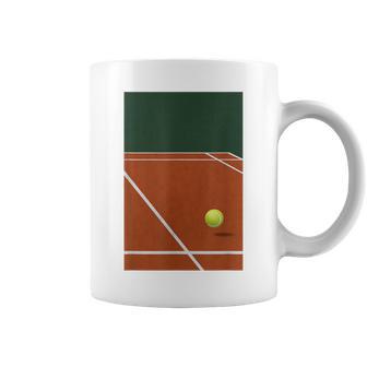Balles De Tennis Joueur De Tennis Tournoi Orangeert Tasse - Cadeauxyz