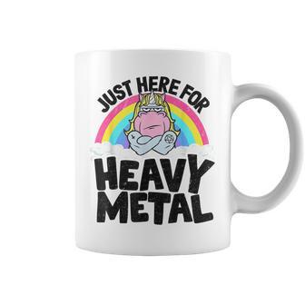 Bandeau Licorne En Métal Arc-En-Ciel Pour Enfants Just Here Pour Heavy Metal Tasse - Cadeauxyz