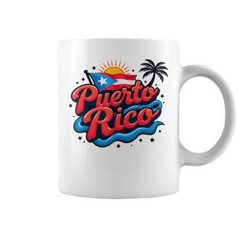 Bandera De Puerto Ricoacaciones Boricua Puertorriqueña Para Hombres Es Taza de café - Regaloses