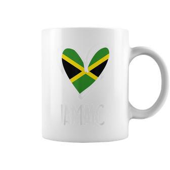 Bandera Patriótica De Jamaica Con Corazón Jamaicano Para Niñas Y Niños Taza de café - Regaloses